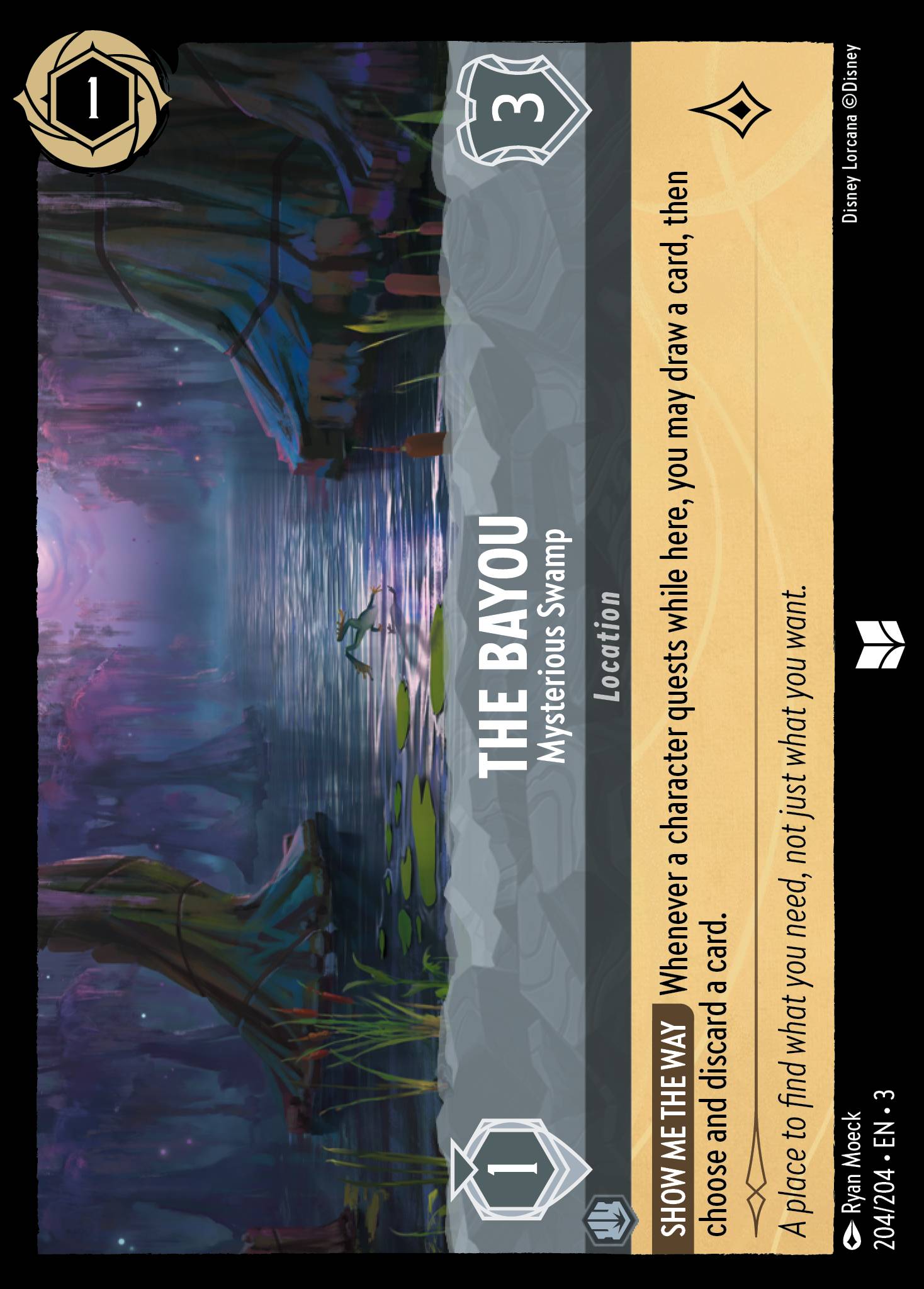 The Bayou — Mysterious Swamp Disney Lorcana card
