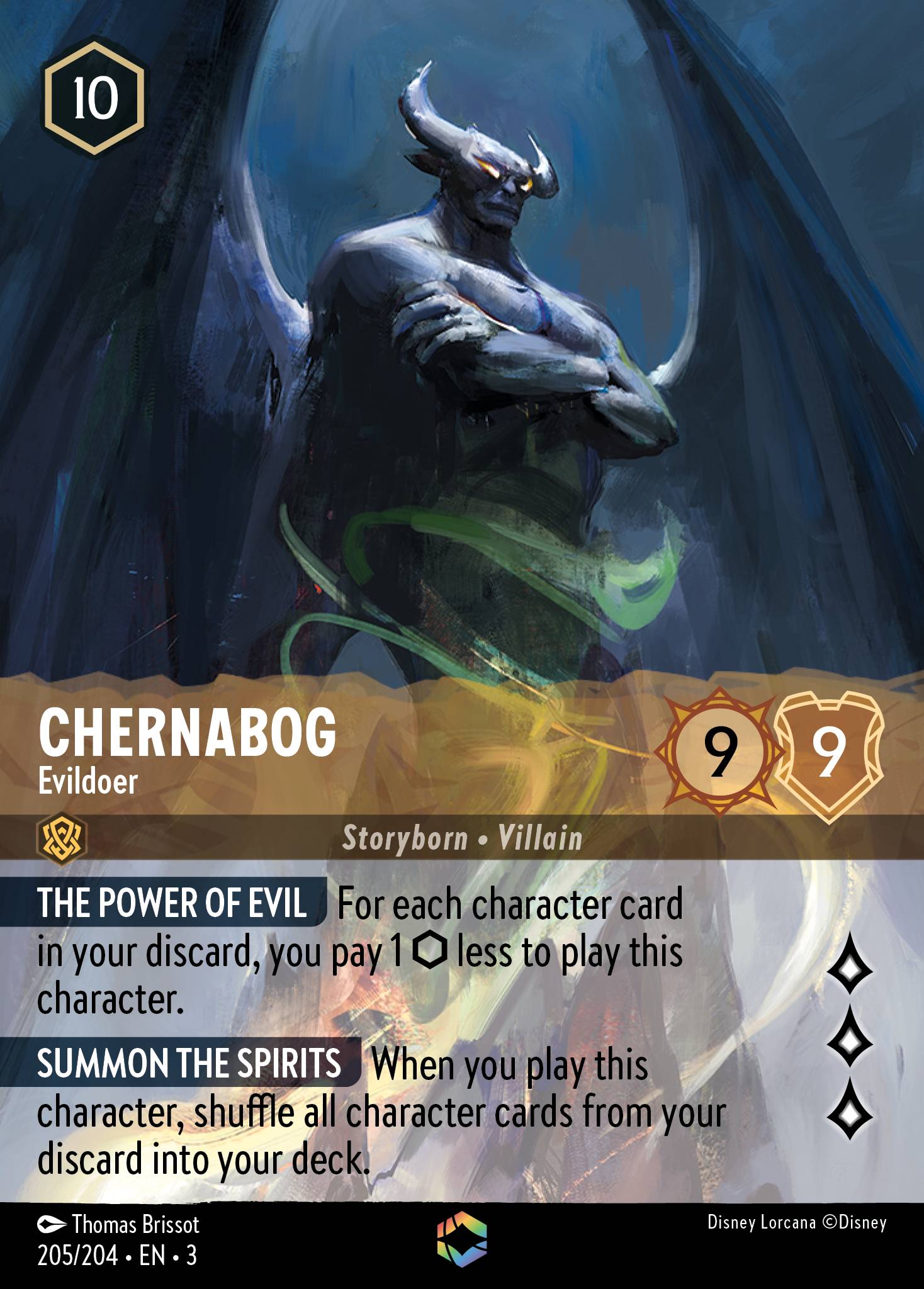 Chernabog — Evildoer Disney Lorcana card
