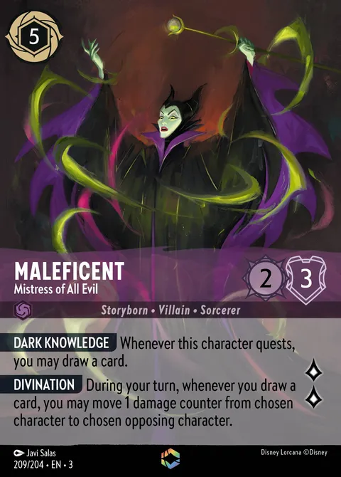 Maleficent — Mistress of All Evil Disney Lorcana card