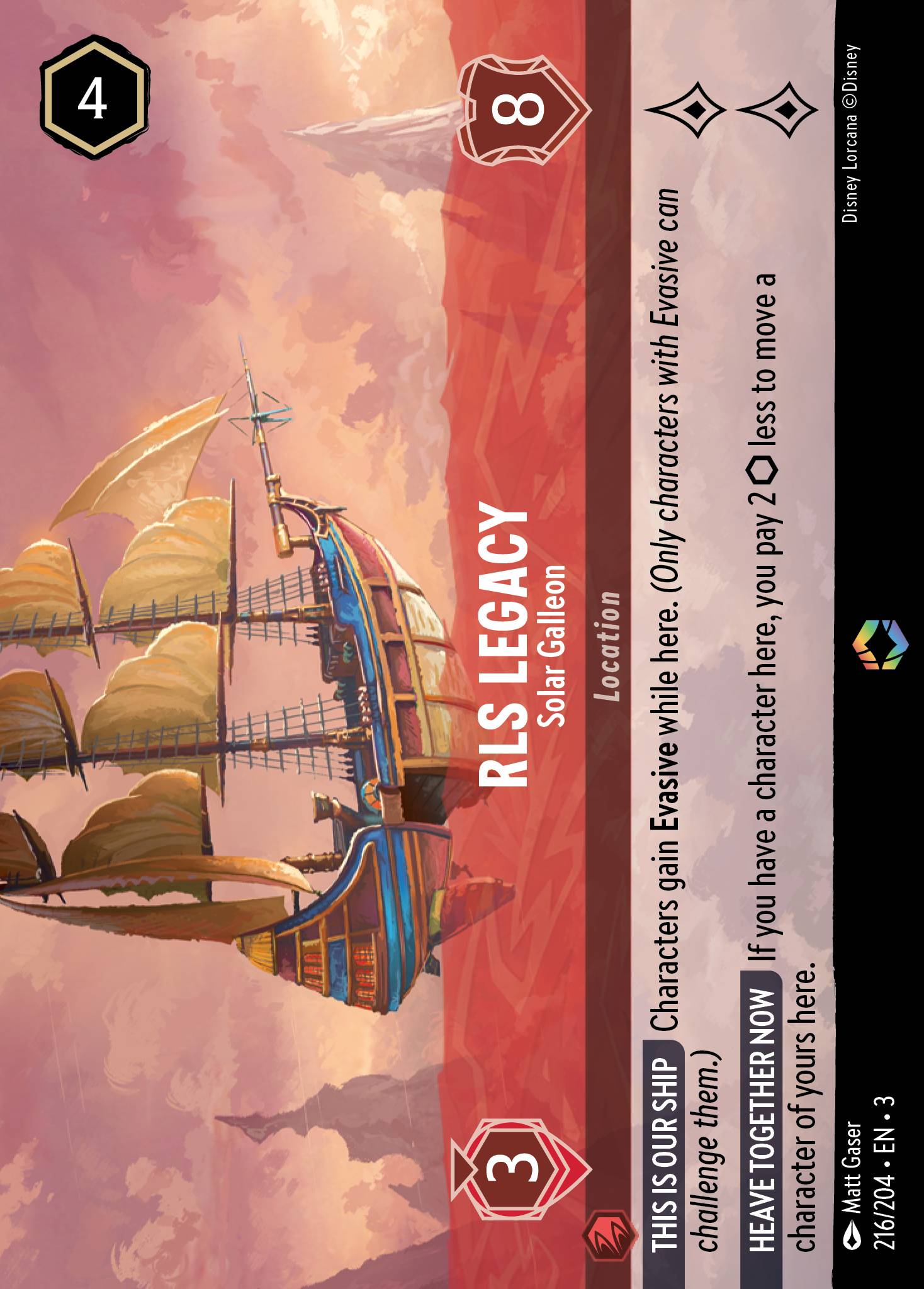RLS Legacy — Solar Galleon Disney Lorcana card