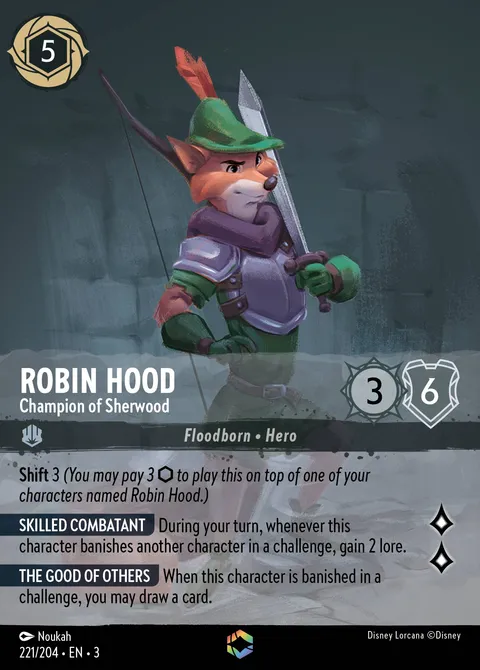 Robin Hood — Champion of Sherwood Disney Lorcana card