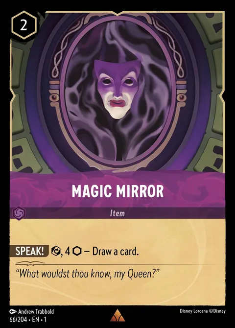 Magic Mirror Disney Lorcana card