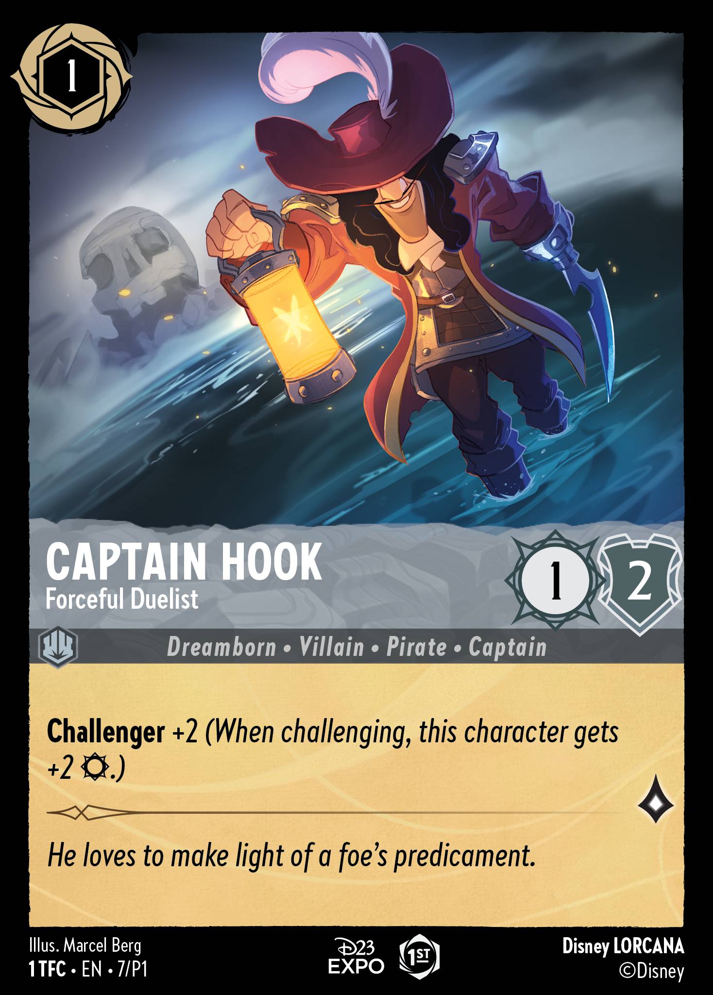 Captain Hook — Forceful Duelist Disney Lorcana card