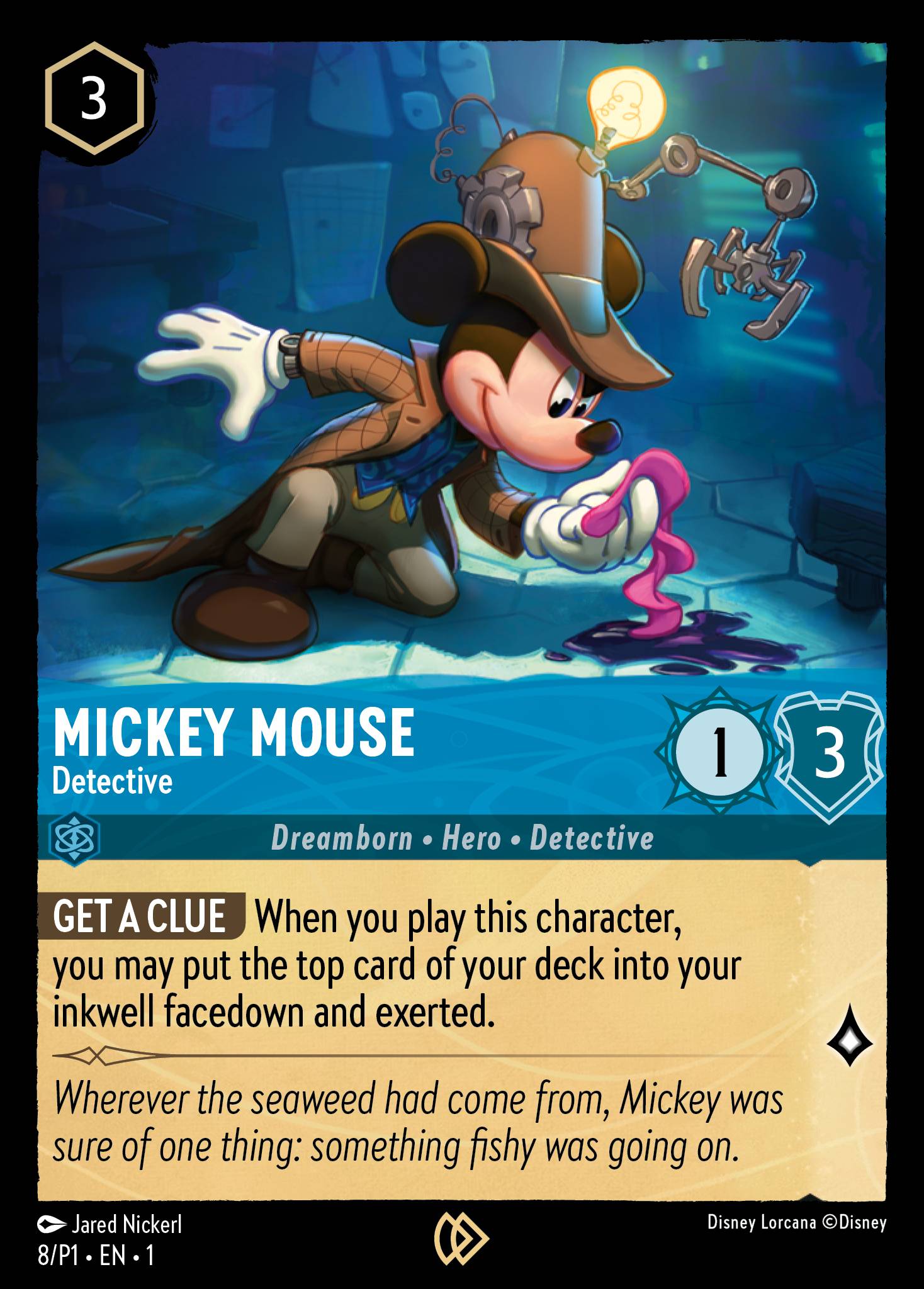 Mickey Mouse — Detective Disney Lorcana card
