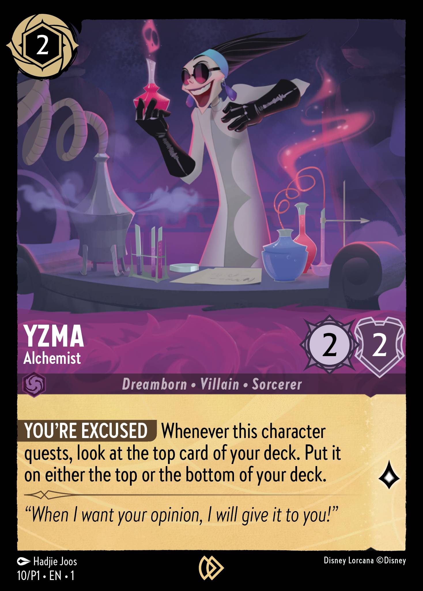 Yzma — Alchemist Disney Lorcana card