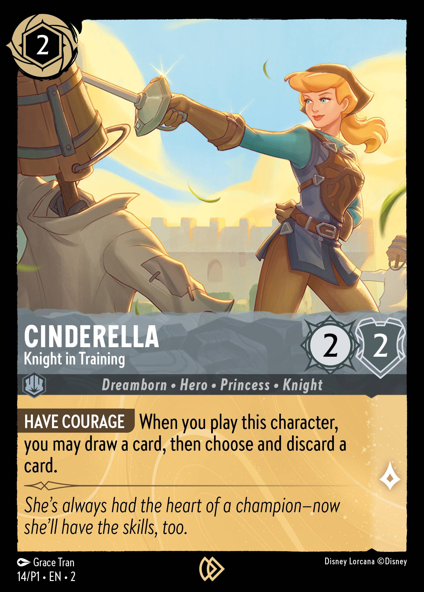 Cinderella — Knight in Training Disney Lorcana card