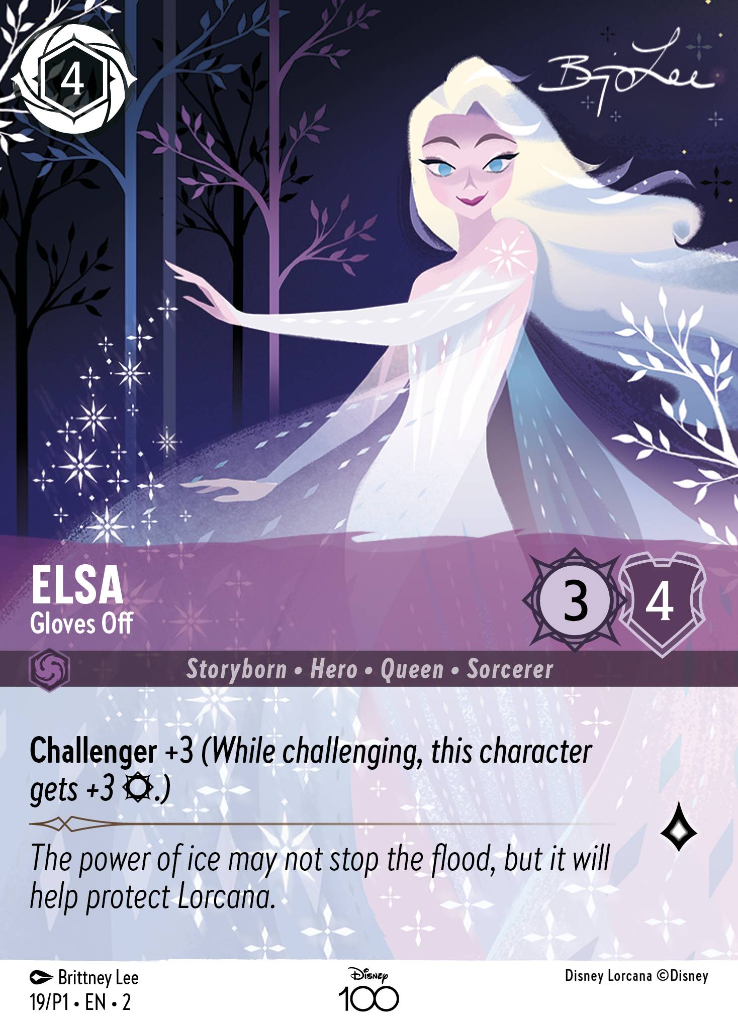Elsa — Gloves Off Disney Lorcana card