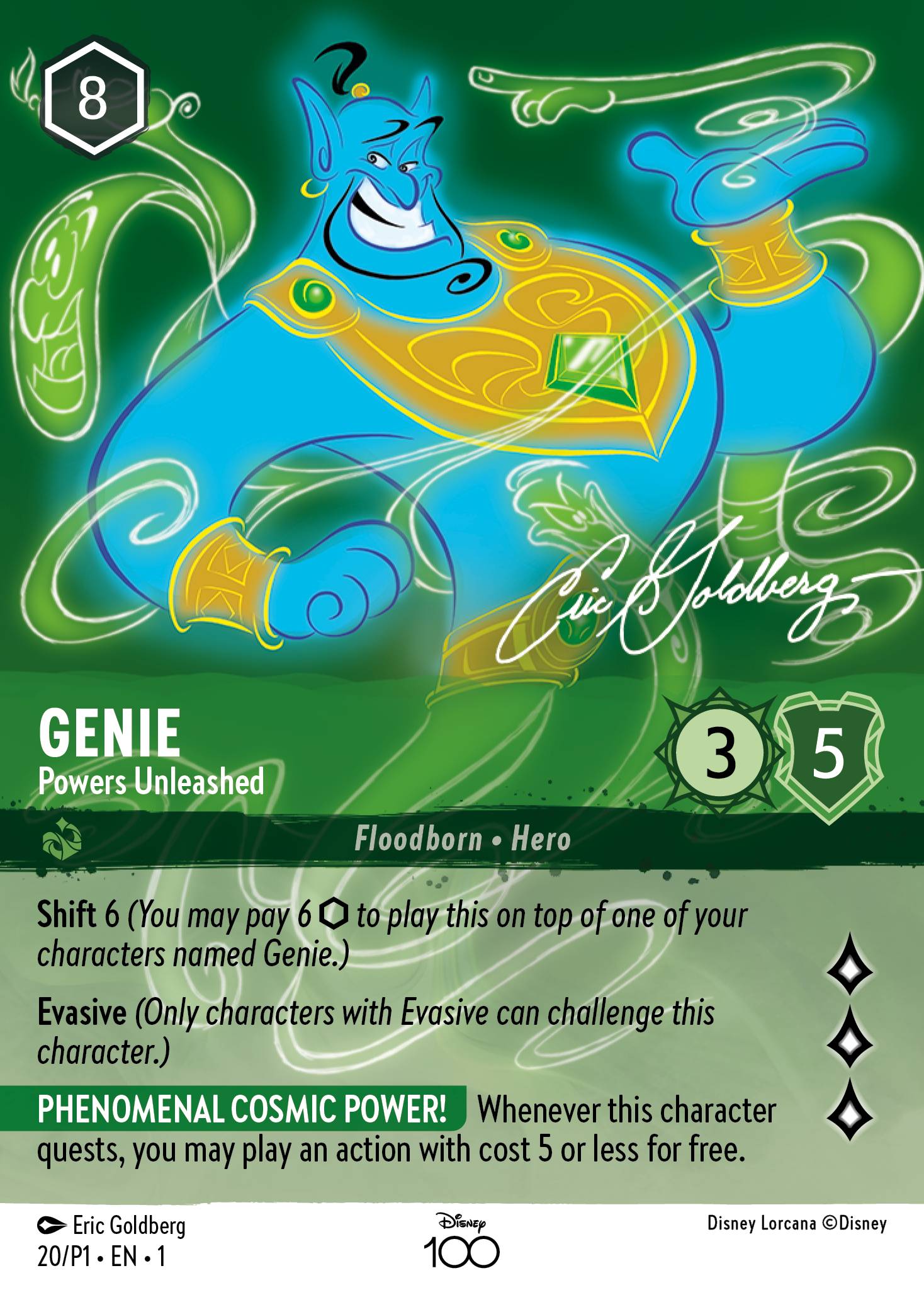 Genie — Powers Unleashed Disney Lorcana card