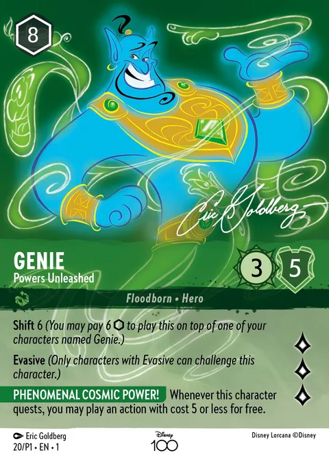 Genie — Powers Unleashed Disney Lorcana card