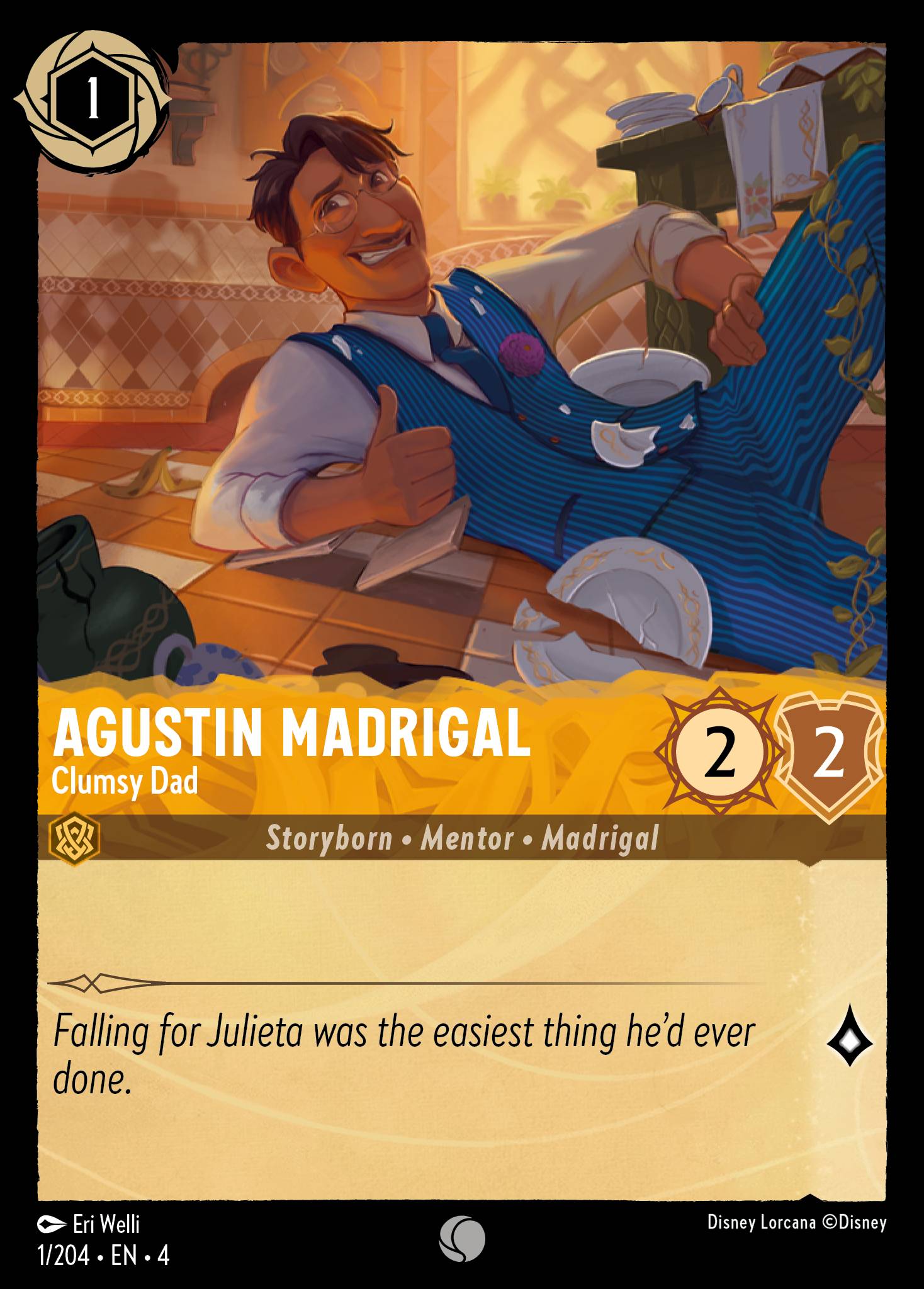 Agustin Madrigal — Clumsy Dad Disney Lorcana card