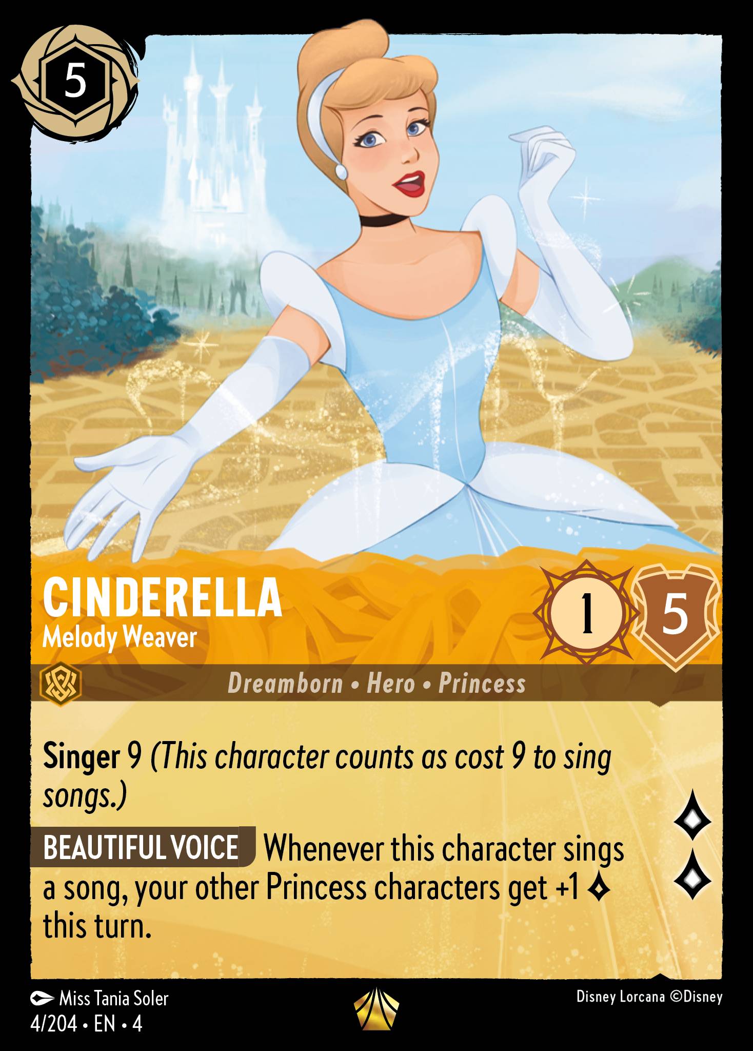 Cinderella — Melody Weaver Disney Lorcana card