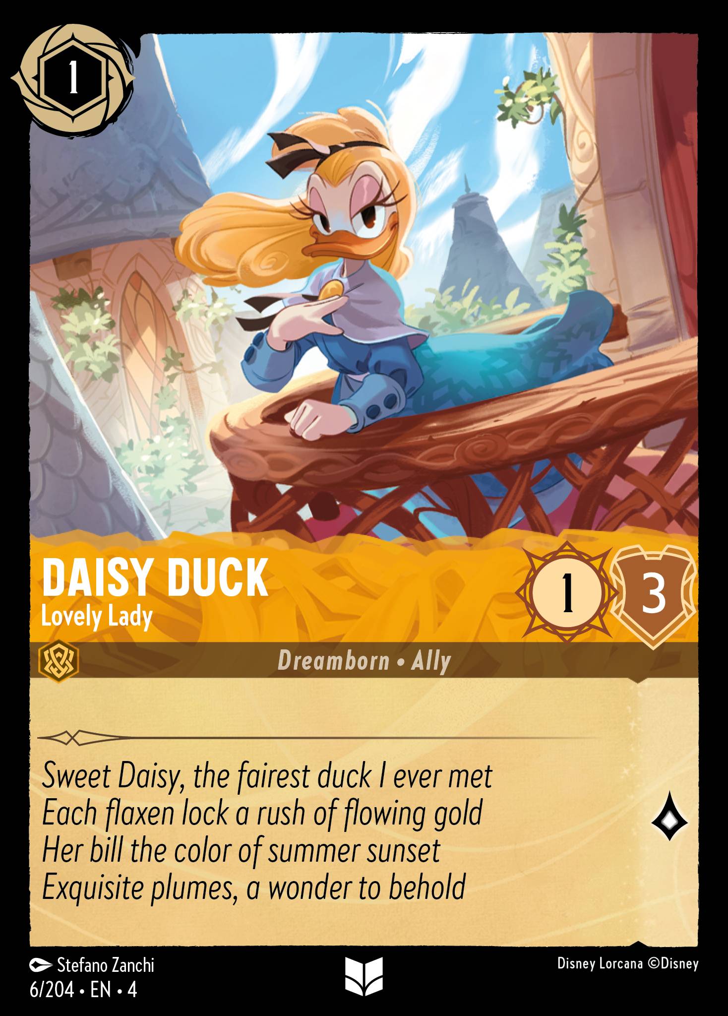 Daisy Duck — Lovely Lady Disney Lorcana card