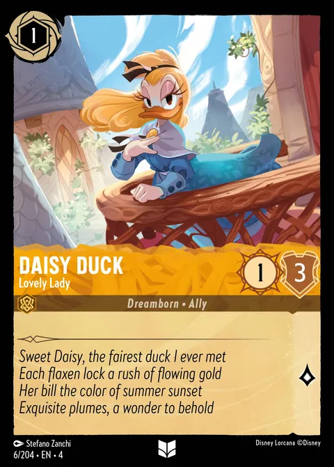 Daisy Duck — Lovely Lady Disney Lorcana card