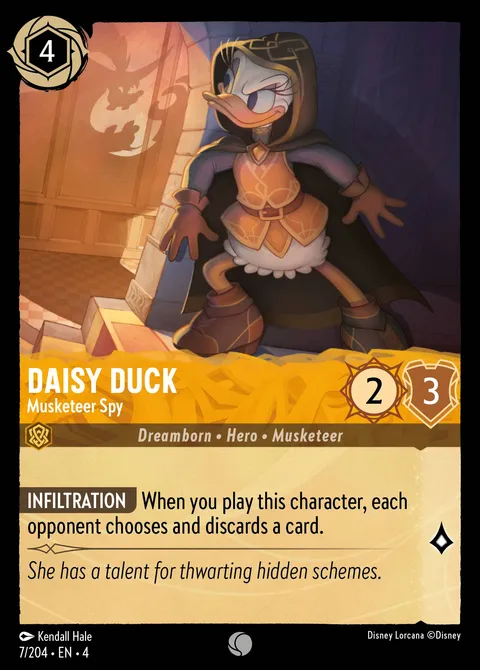 Daisy Duck — Musketeer Spy Disney Lorcana card