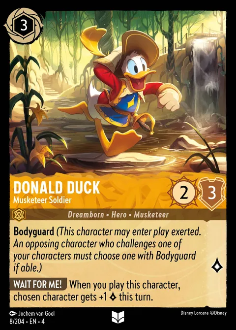 Donald Duck — Musketeer Soldier Disney Lorcana card