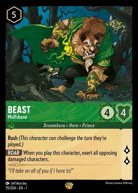 Beast — Wolfsbane Disney Lorcana card