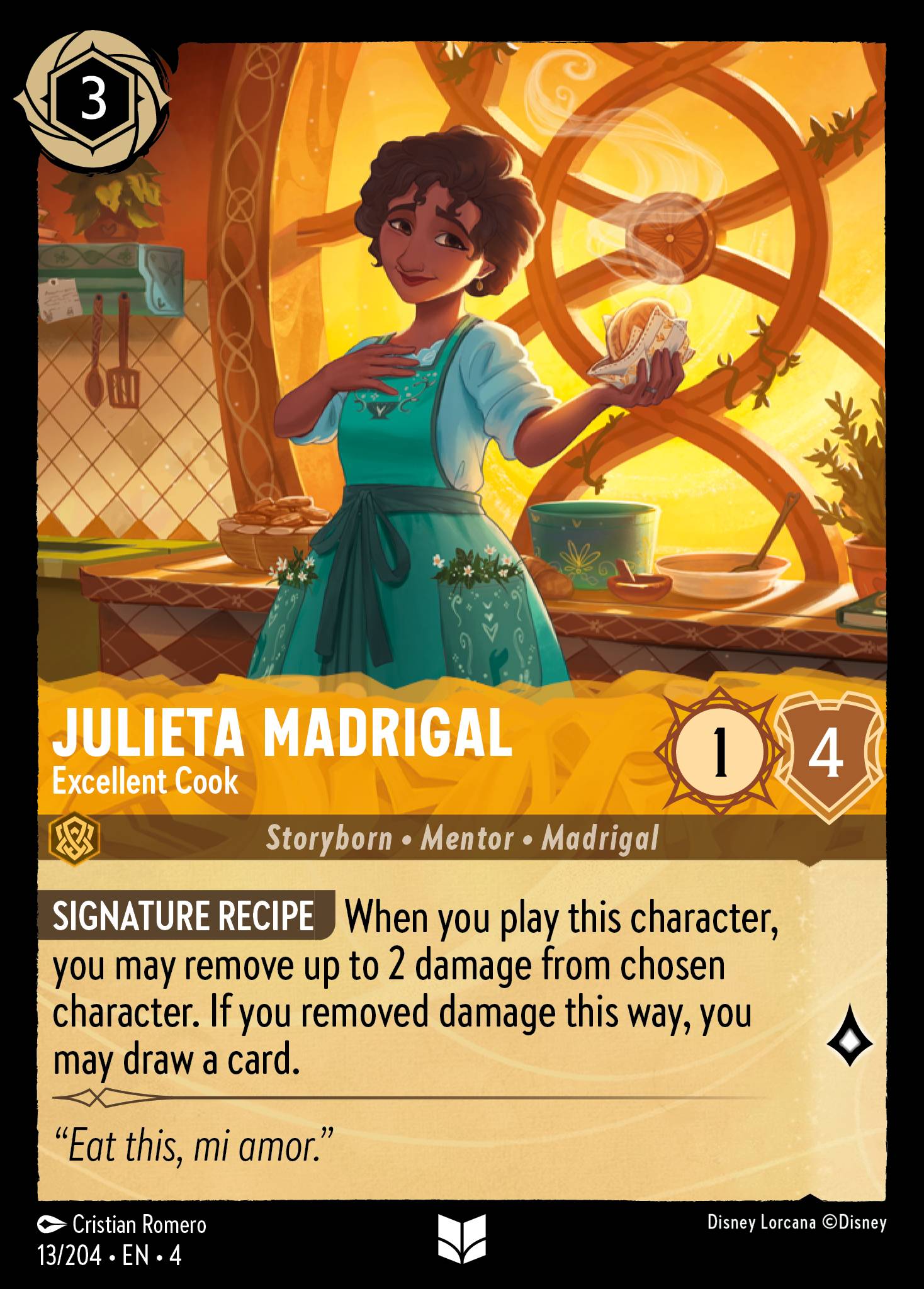 Julieta Madrigal — Excellent Cook Disney Lorcana card