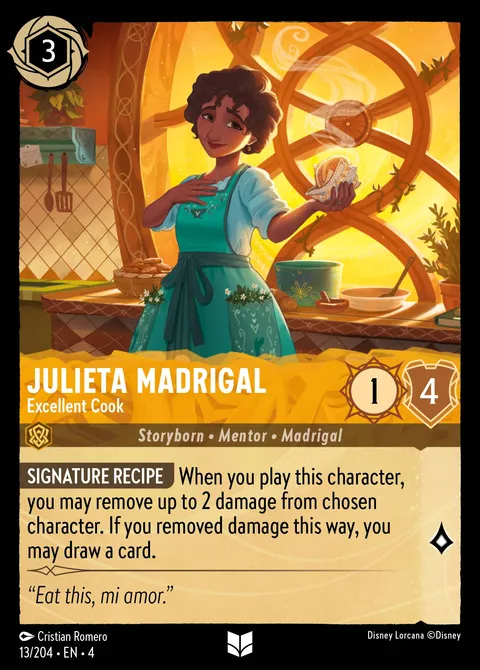 Julieta Madrigal — Excellent Cook Disney Lorcana card