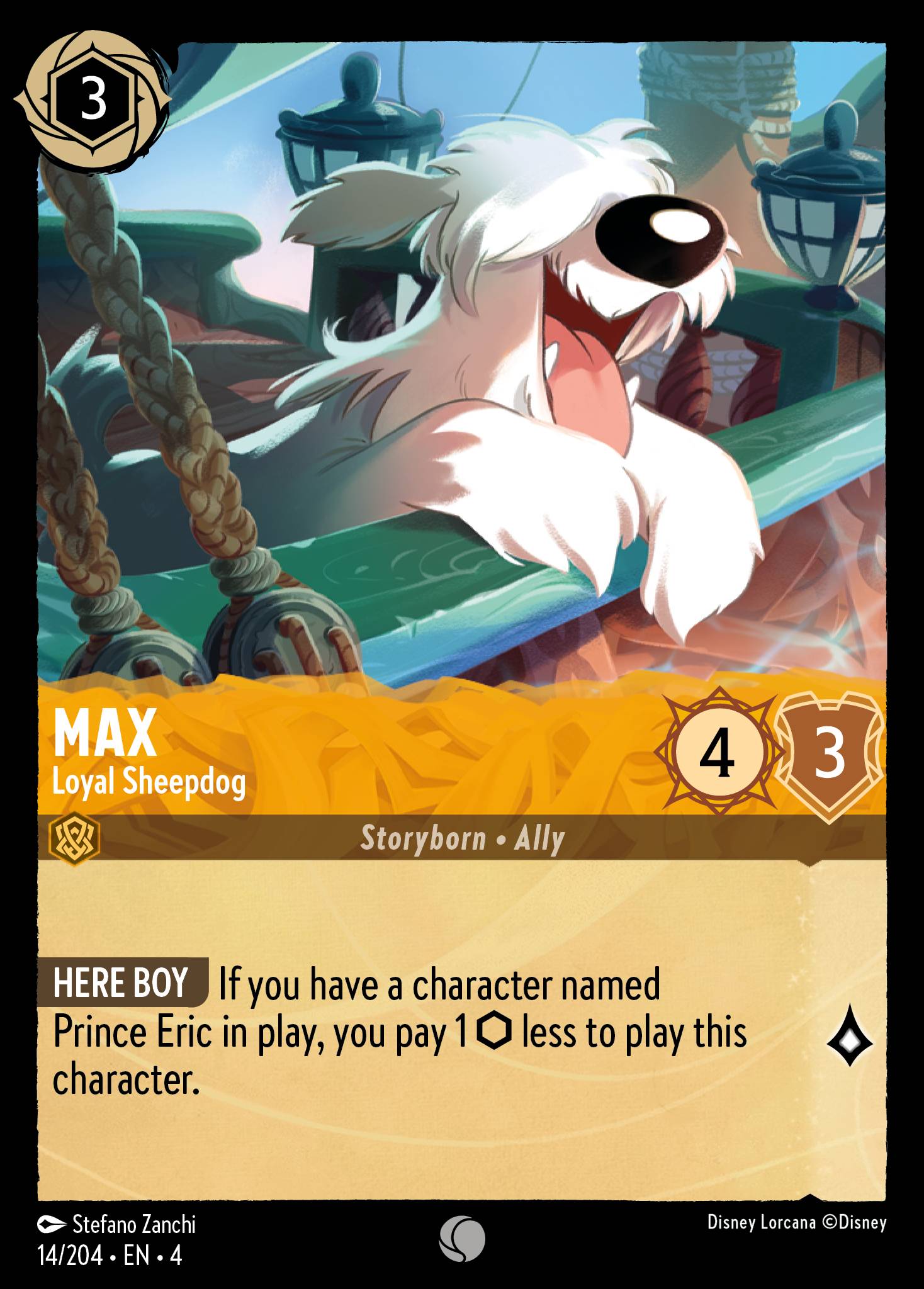 Max — Loyal Sheepdog Disney Lorcana card