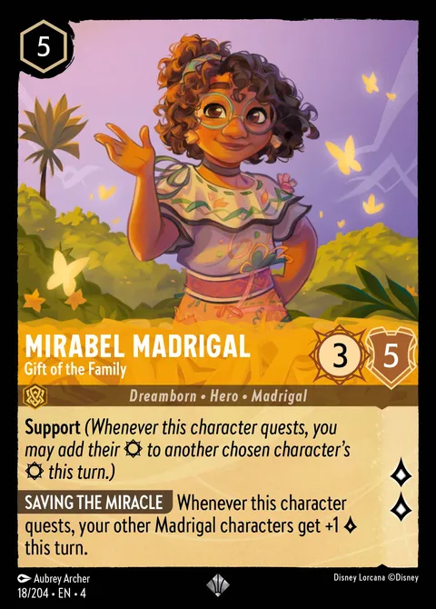 Mirabel Madrigal — Gift of the Family Disney Lorcana card