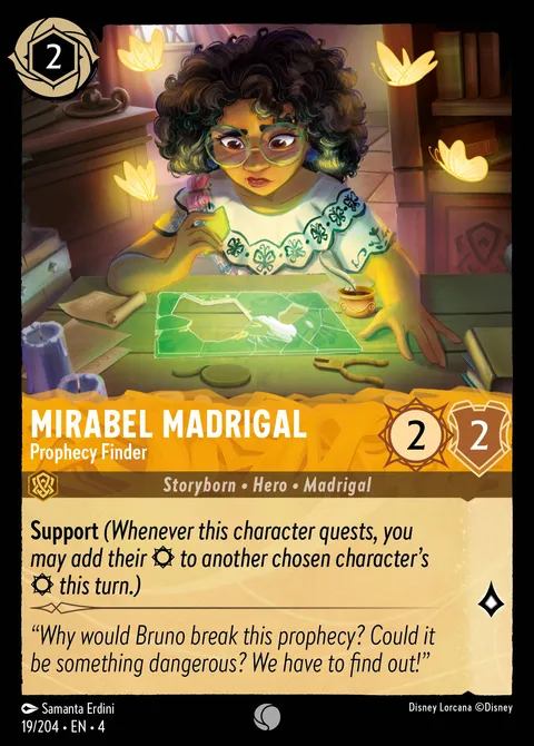 Mirabel Madrigal — Prophecy Finder Disney Lorcana card