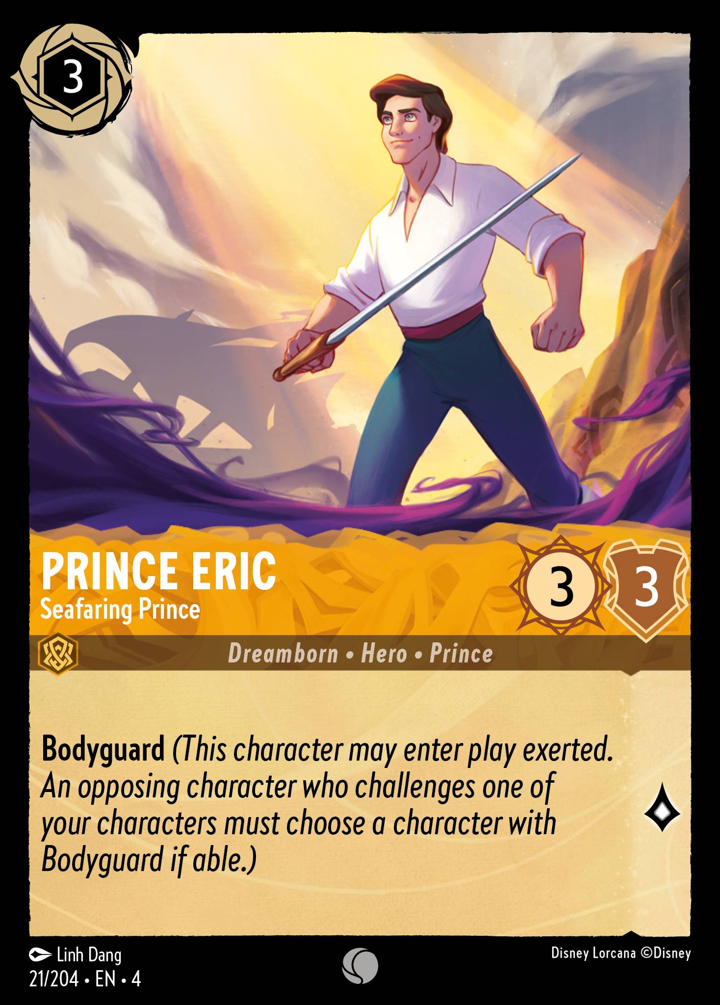 Prince Eric — Seafaring Prince Disney Lorcana card