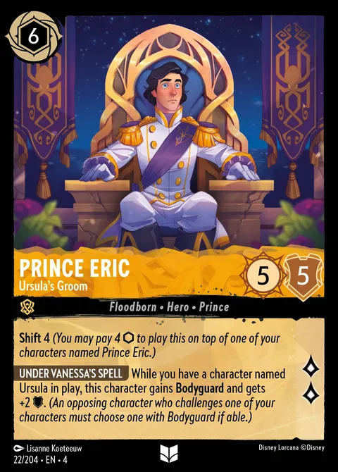 Prince Eric — Ursula's Groom Disney Lorcana card