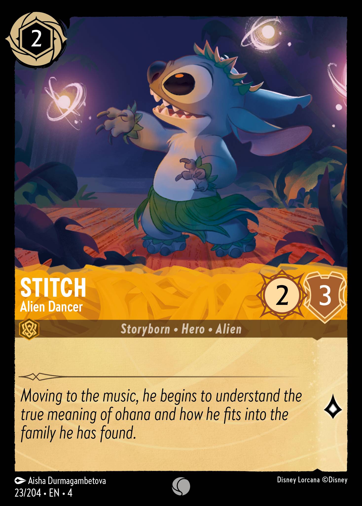 Stitch — Alien Dancer Disney Lorcana card