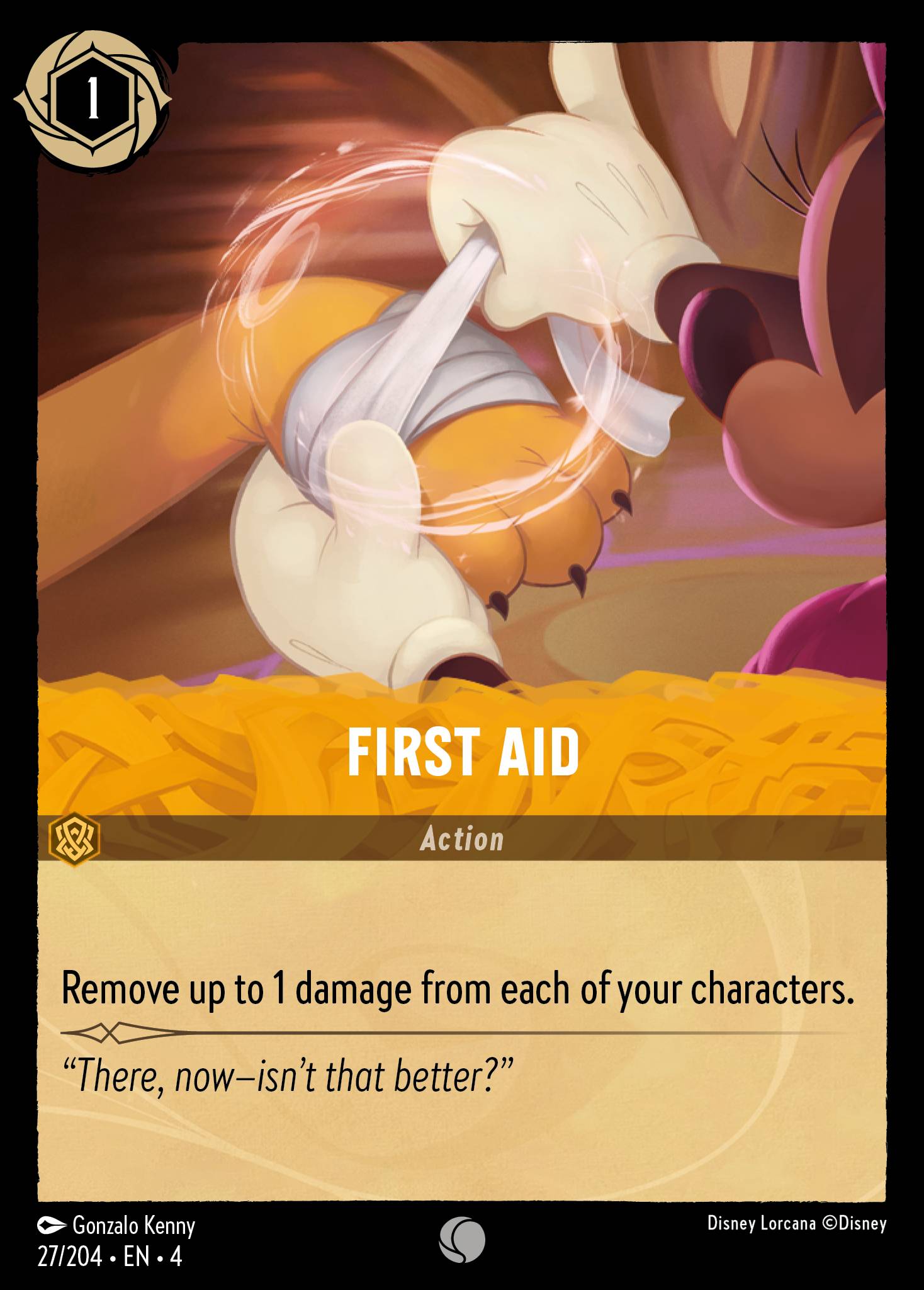 First Aid Disney Lorcana card