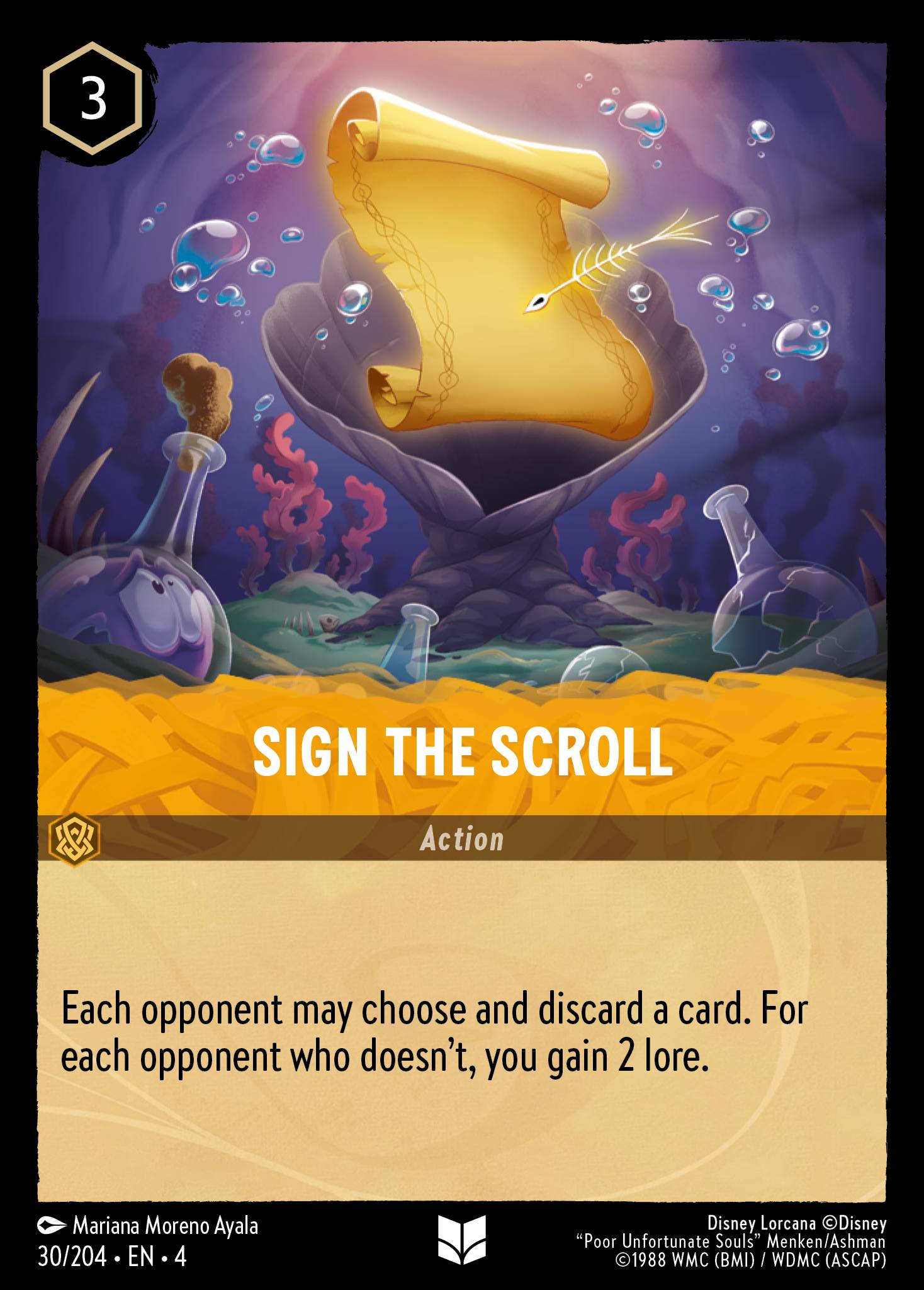 Sign the Scroll Disney Lorcana card