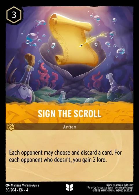 Sign the Scroll Disney Lorcana card