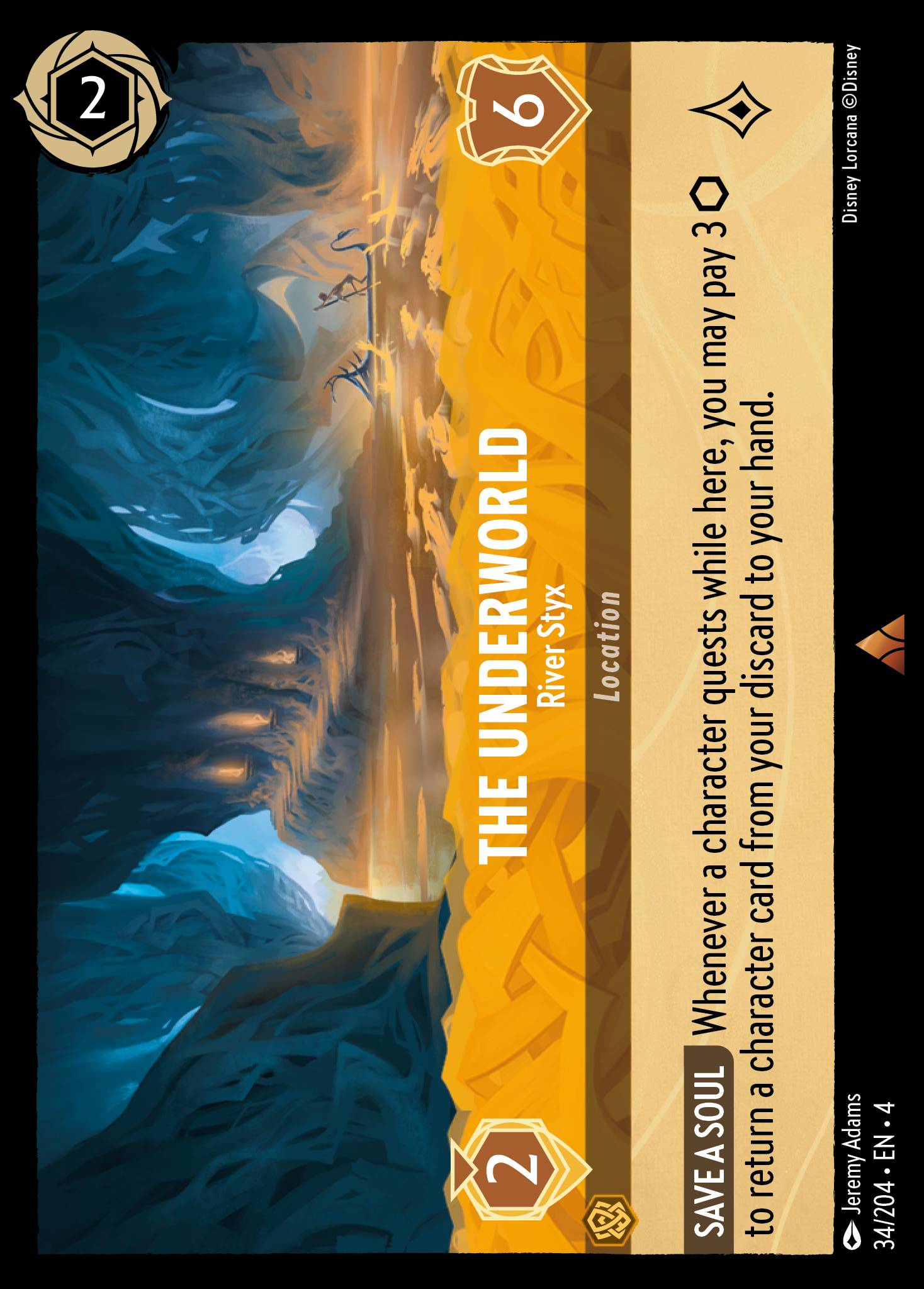 The Underworld — River Styx Disney Lorcana card