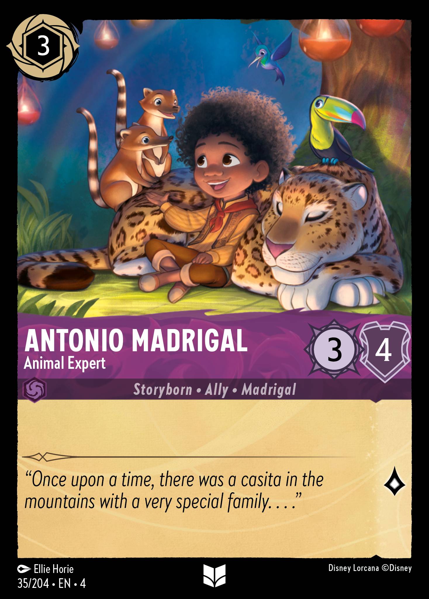 Antonio Madrigal — Animal Expert Disney Lorcana card