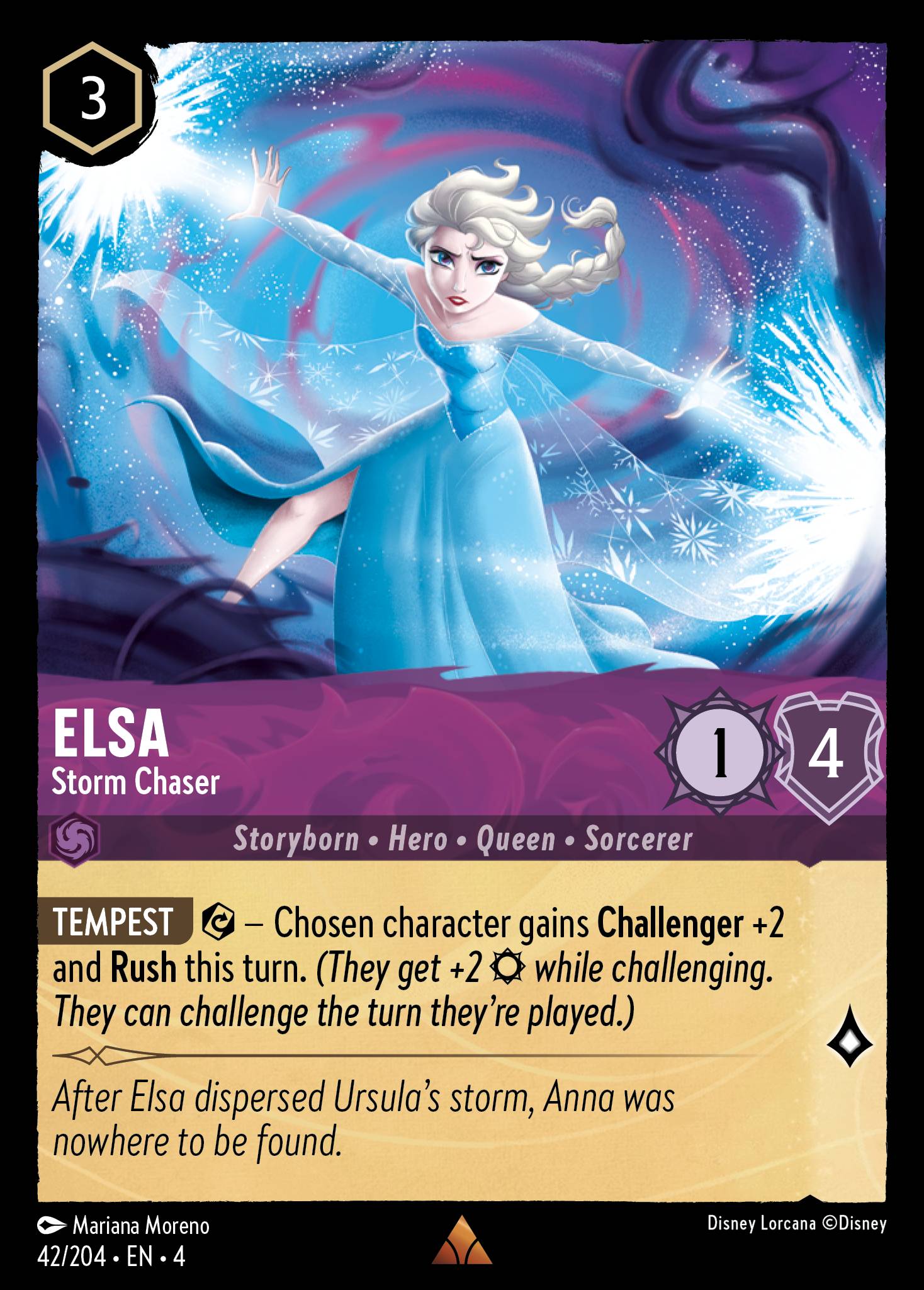 Elsa — Storm Chaser Disney Lorcana card