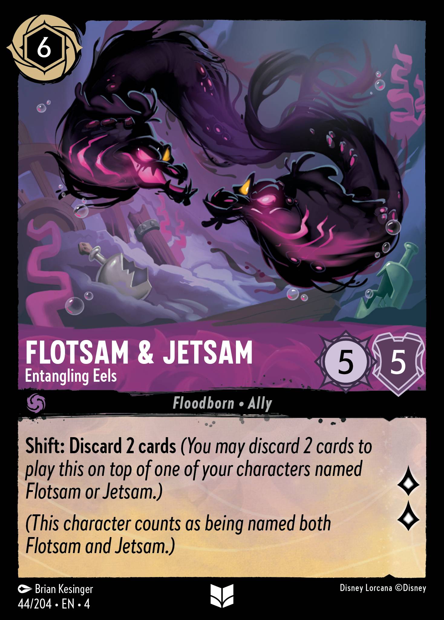 Flotsam & Jetsam — Entangling Eels Disney Lorcana card