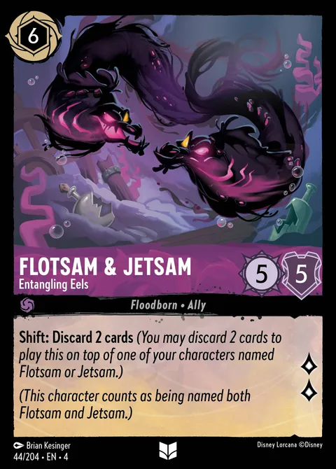 Flotsam & Jetsam — Entangling Eels Disney Lorcana card
