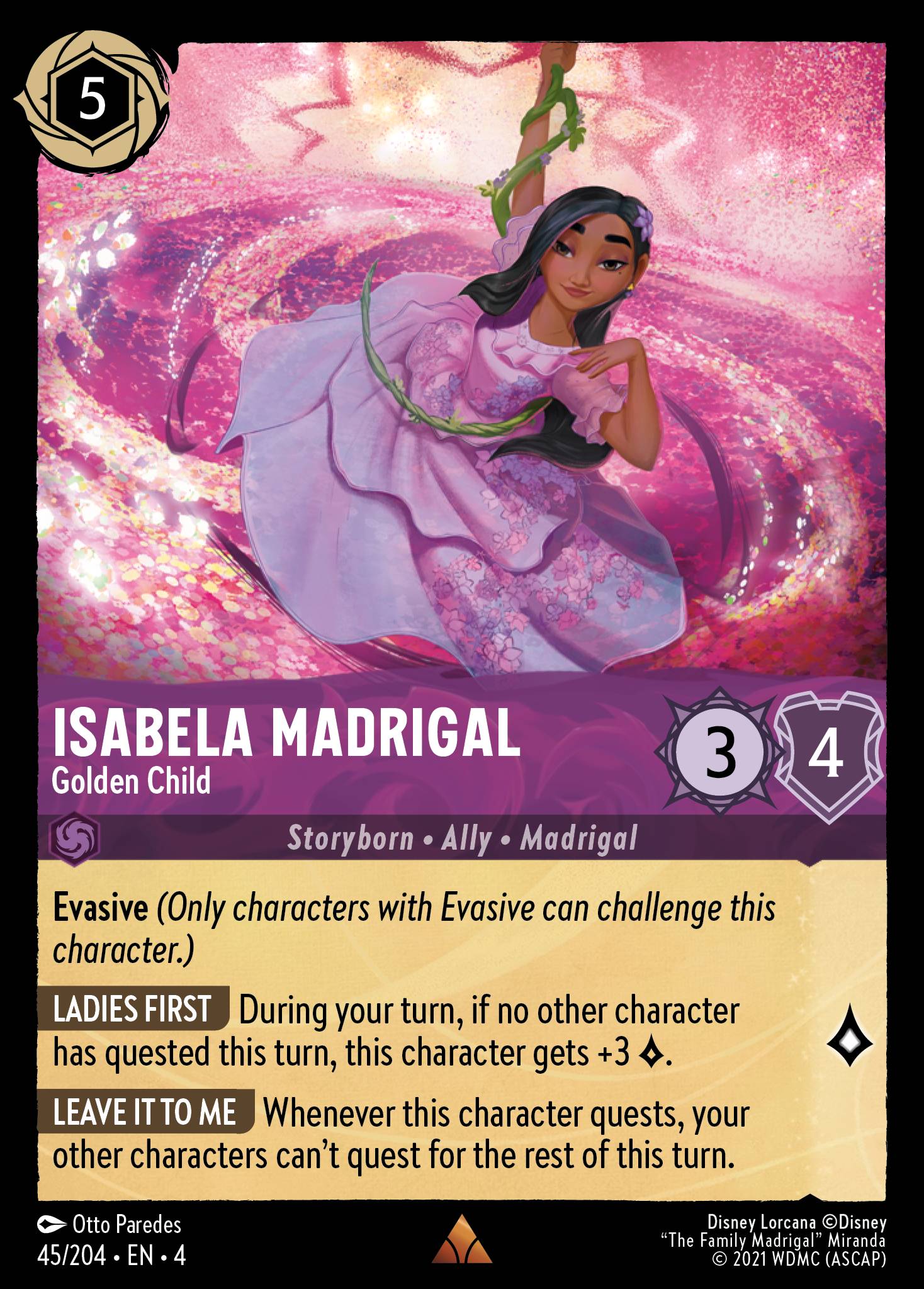 Isabela Madrigal — Golden Child Disney Lorcana card