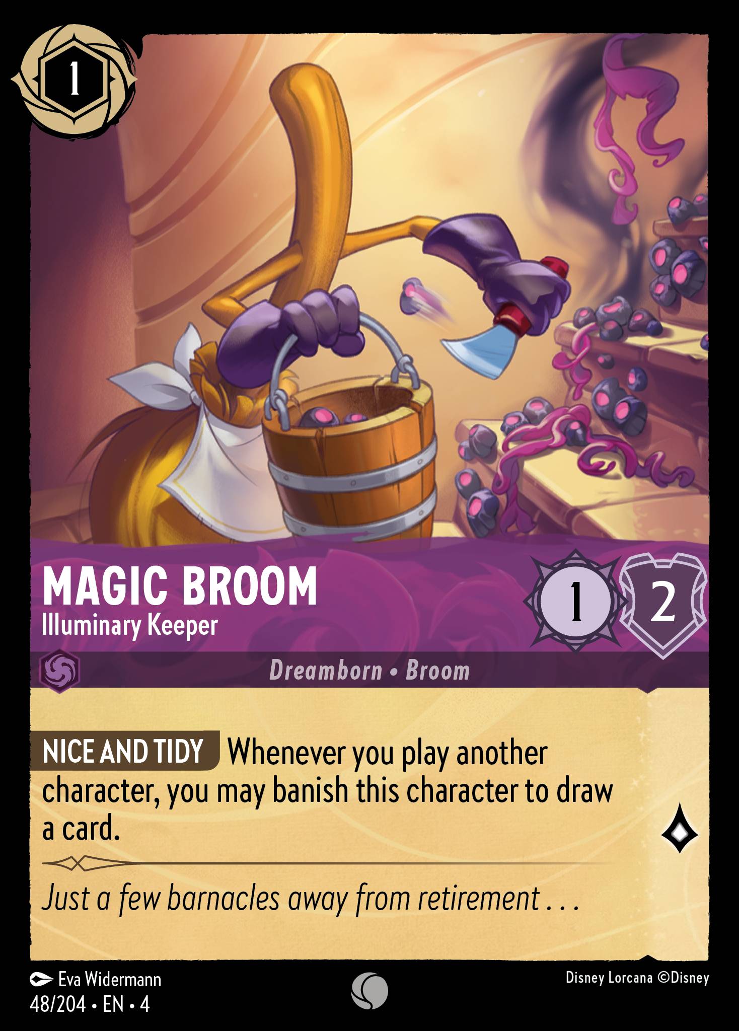 Magic Broom — Illuminary Keeper Disney Lorcana card