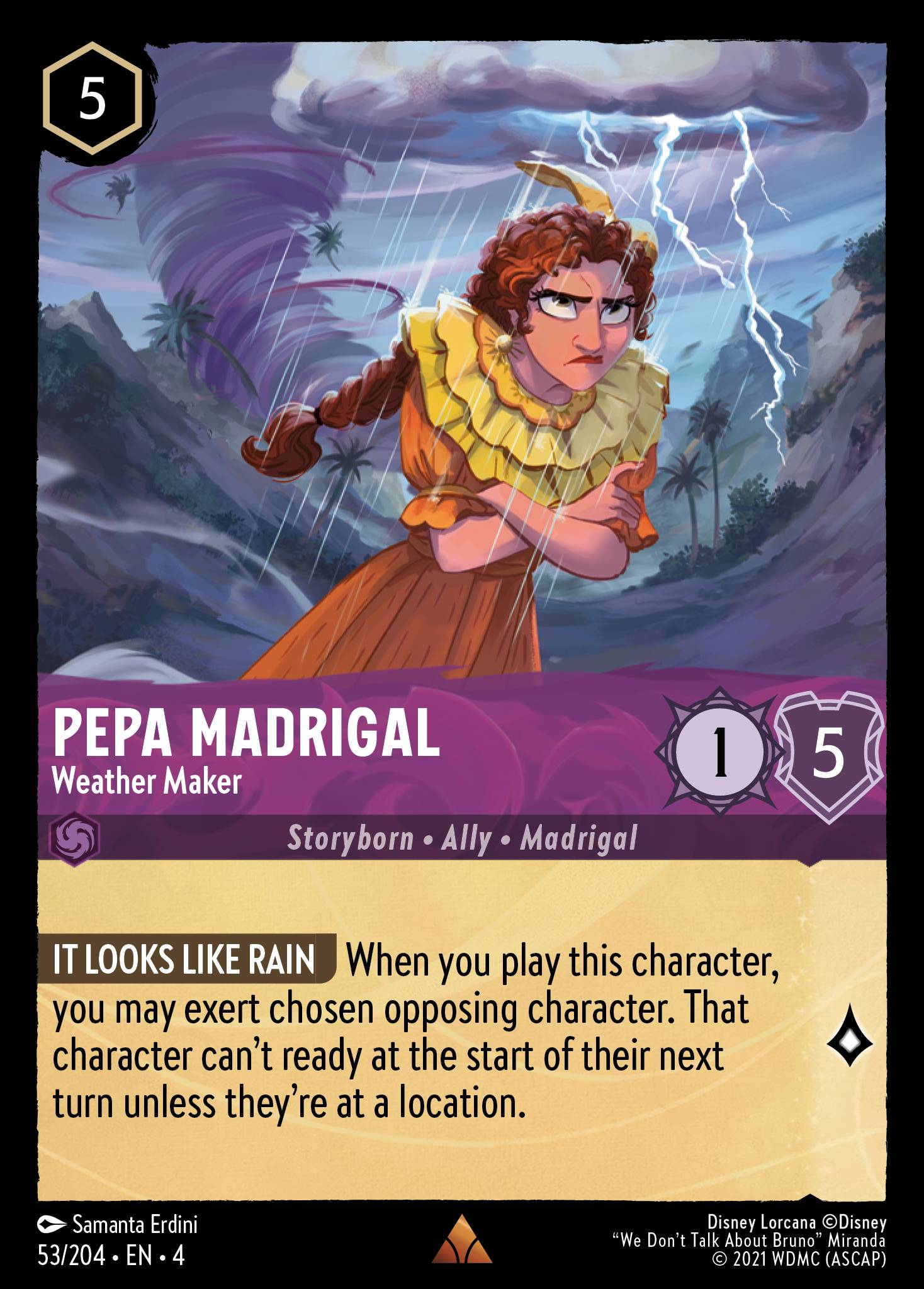 Pepa Madrigal — Weather Maker Disney Lorcana card