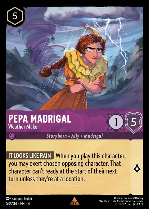Pepa Madrigal — Weather Maker Disney Lorcana card