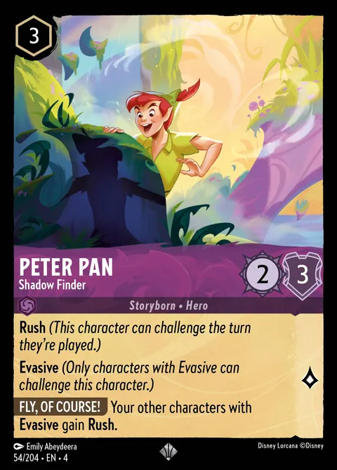 Peter Pan — Shadow Finder Disney Lorcana card