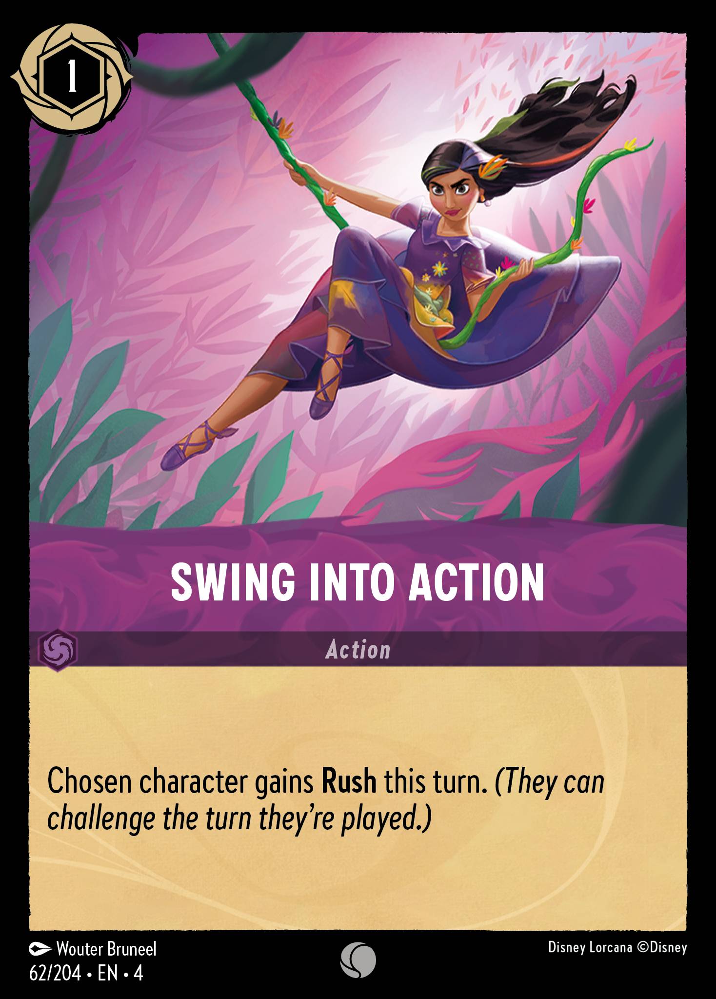 Swing into Action Disney Lorcana card