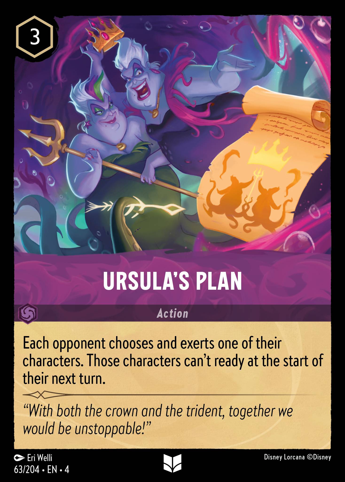 Ursula’s Plan Disney Lorcana card