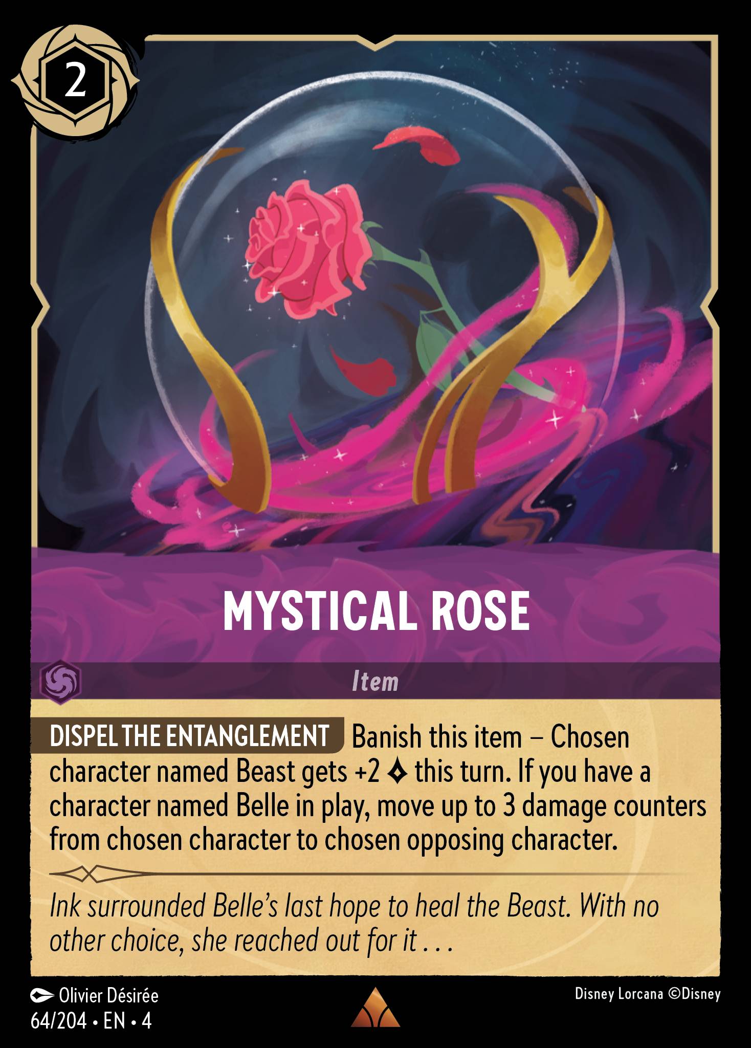 Mystical Rose Disney Lorcana card