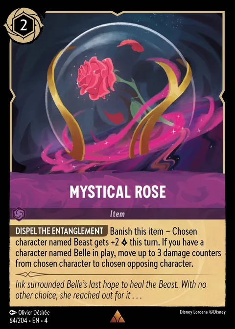 Mystical Rose Disney Lorcana card