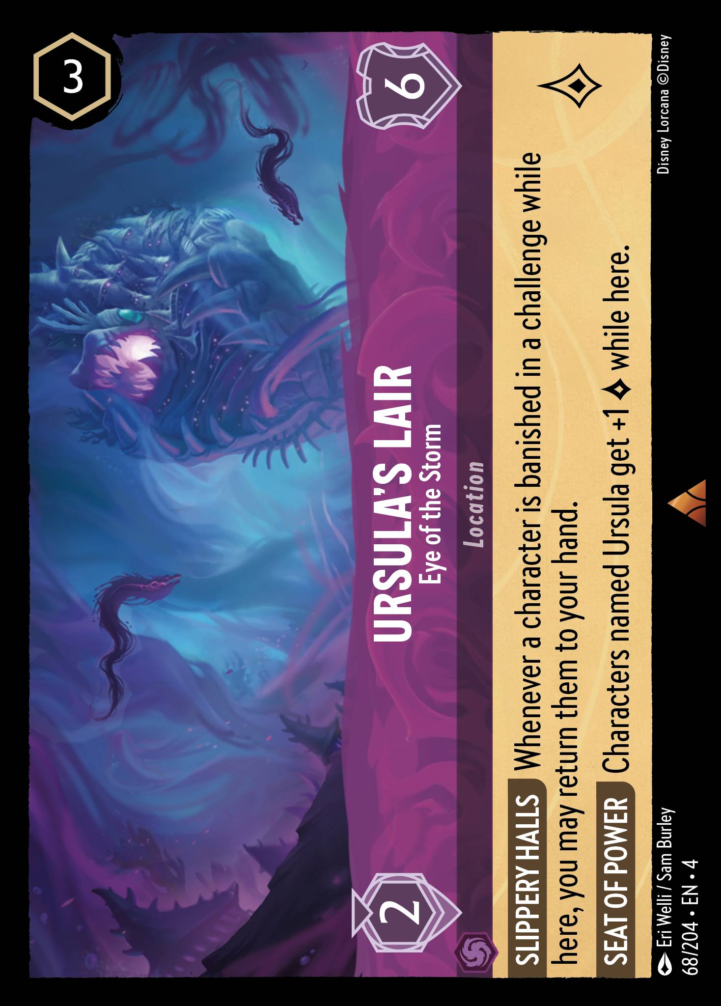 Ursula’s Lair — Eye of the Storm Disney Lorcana card