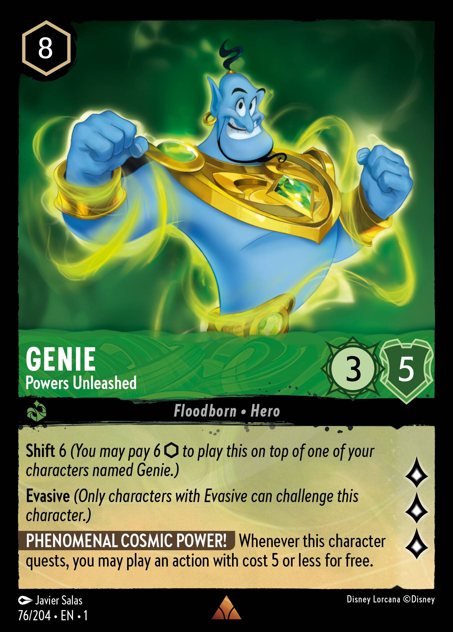 Genie — Powers Unleashed Disney Lorcana card