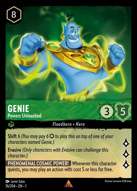 Genie — Powers Unleashed Disney Lorcana card