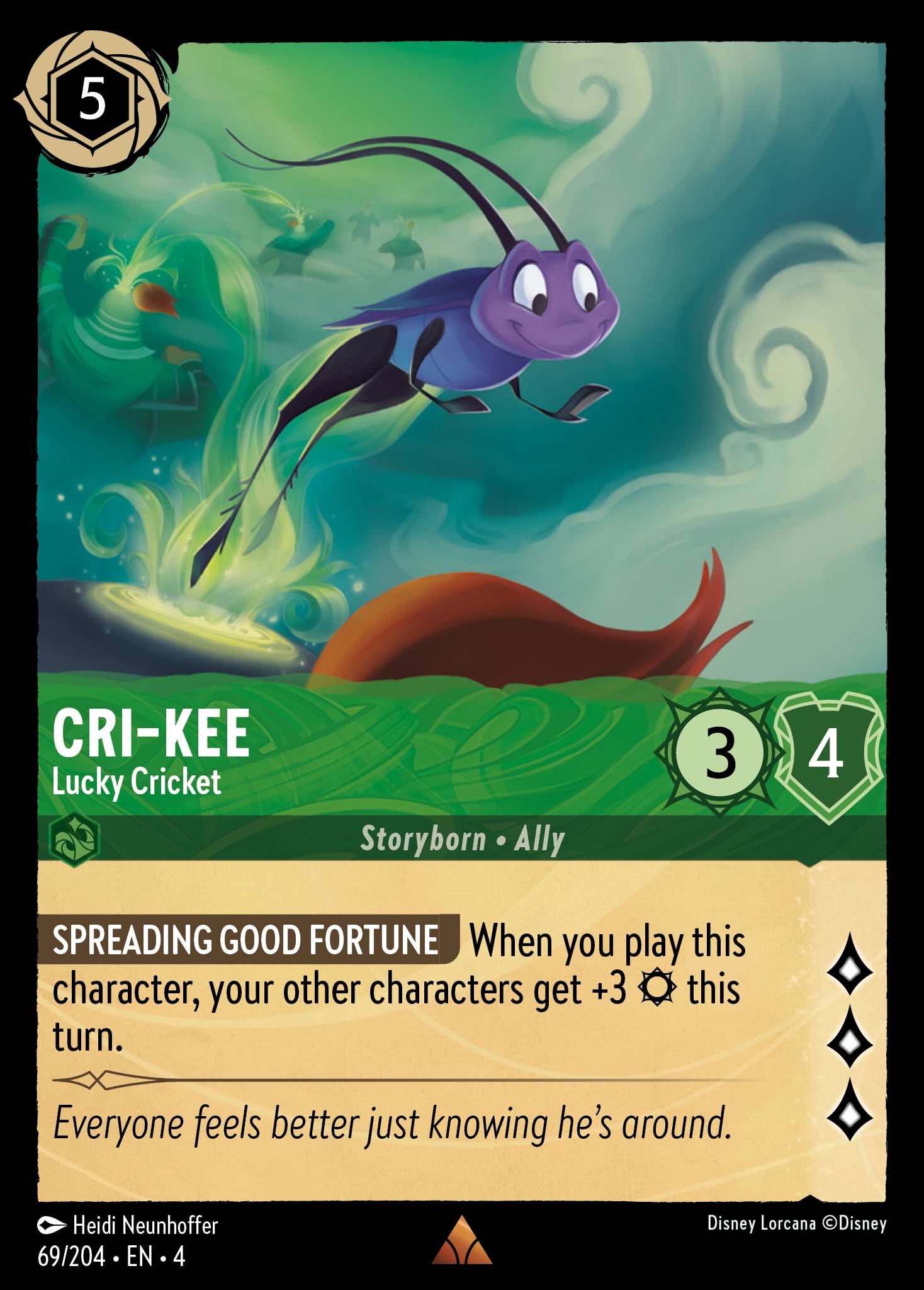 Cri-Kee — Lucky Cricket Disney Lorcana card