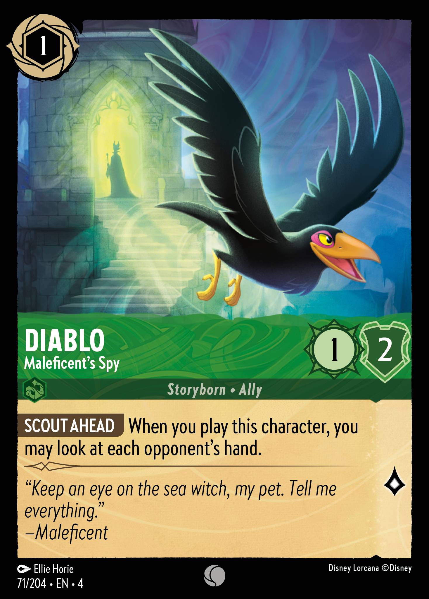 Diablo — Maleficent's Spy Disney Lorcana card